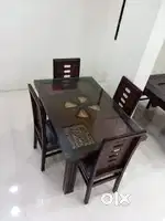 4 chair dinning table and designing table and beautiful design chair