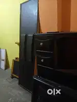 2 double bed box bed made of wood