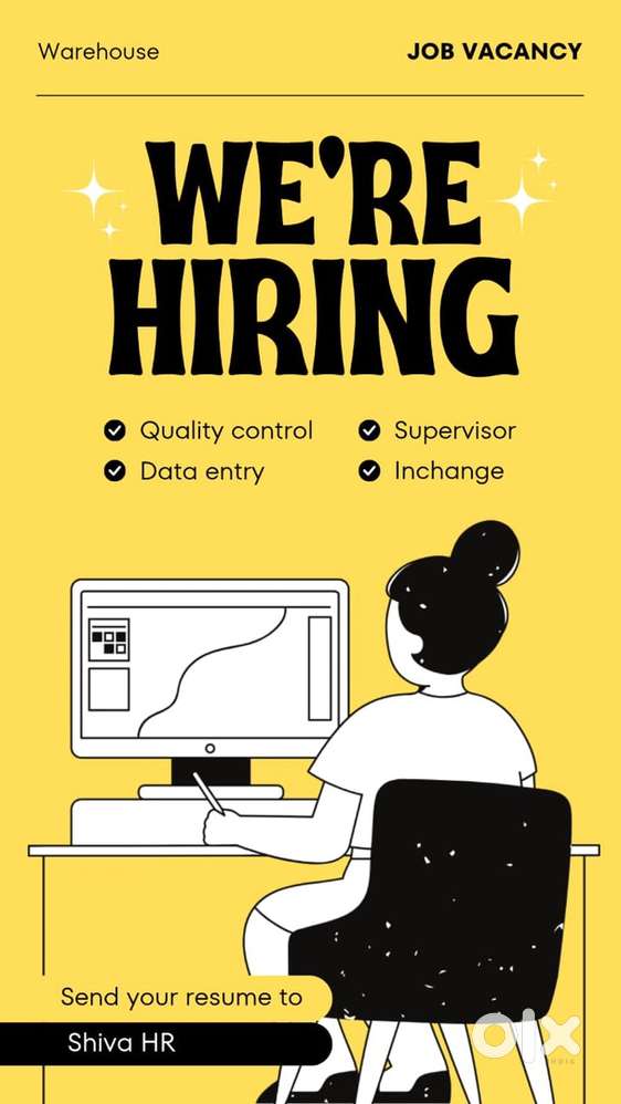 IMMEDIATELY JOINING FOR WAREHOUSE DATA ENTRY
