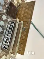1 pcs wooden strong door & 2pcs ventilation barsol jali ke sath