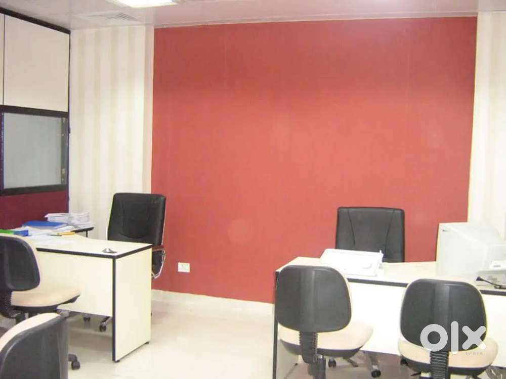 Furnished office 1st floor ready to move with two cabins 6work station