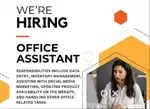 HIRING FOR OFFICE ASSISTANT