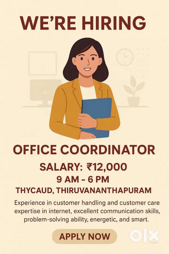 OFFICE COORDINATOR (FEMALE)