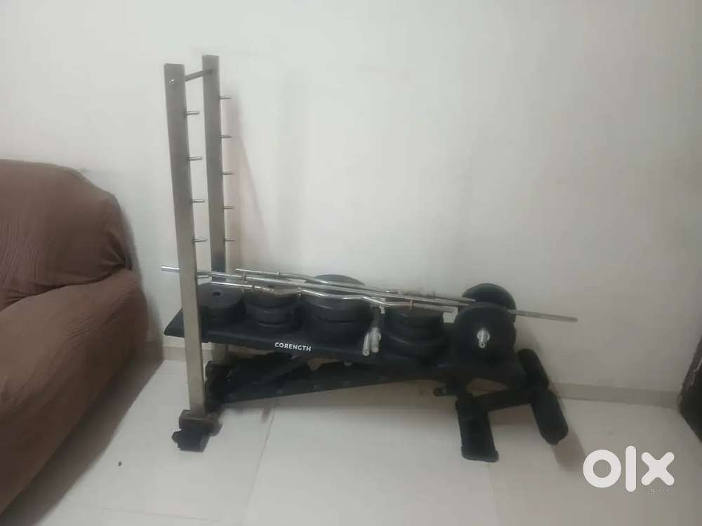 Bench and weights