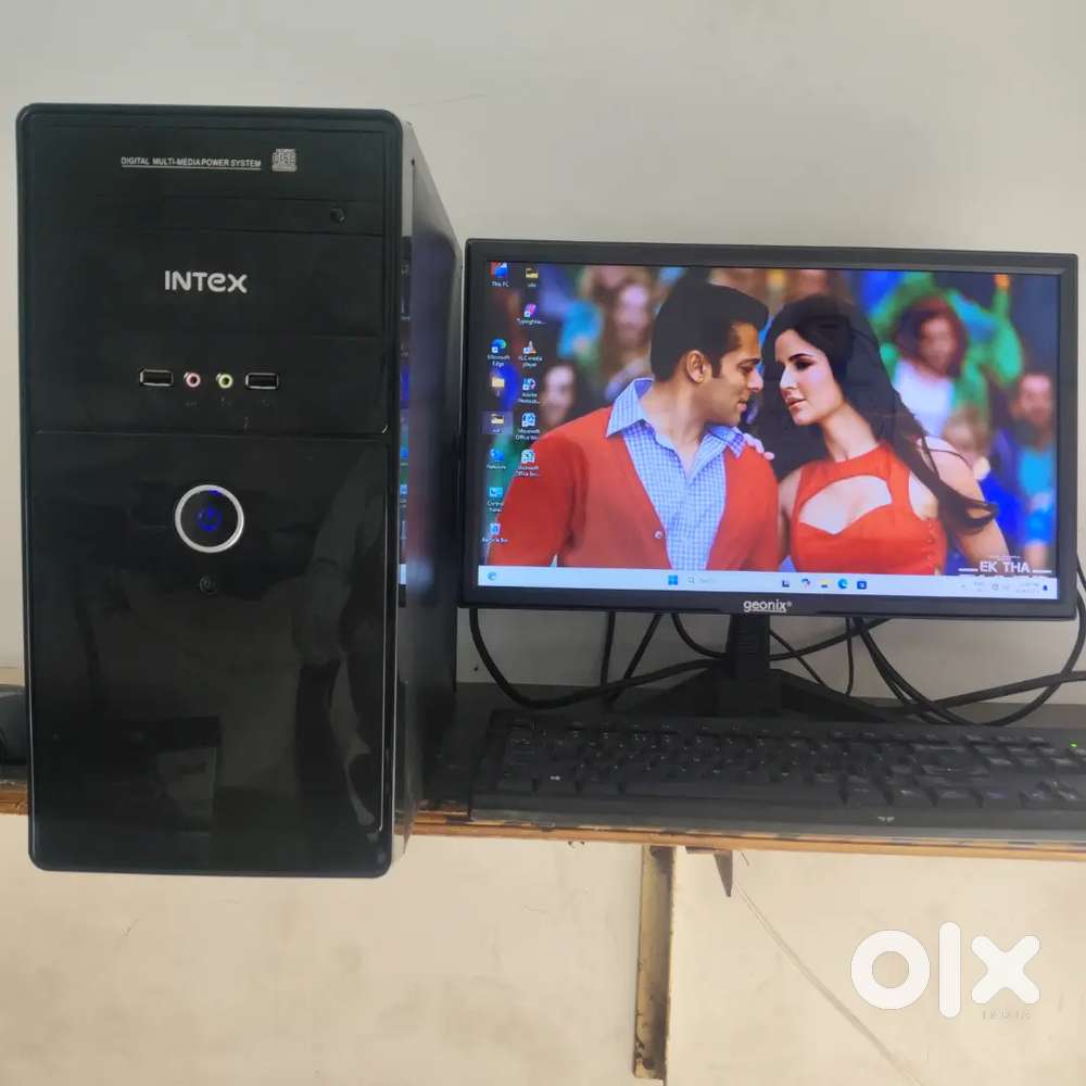 i5 2nd  4GB रैम 256 M.2 SSD 18.5 मॉनिटर win 11 वर्किंग वाईफ़ाई