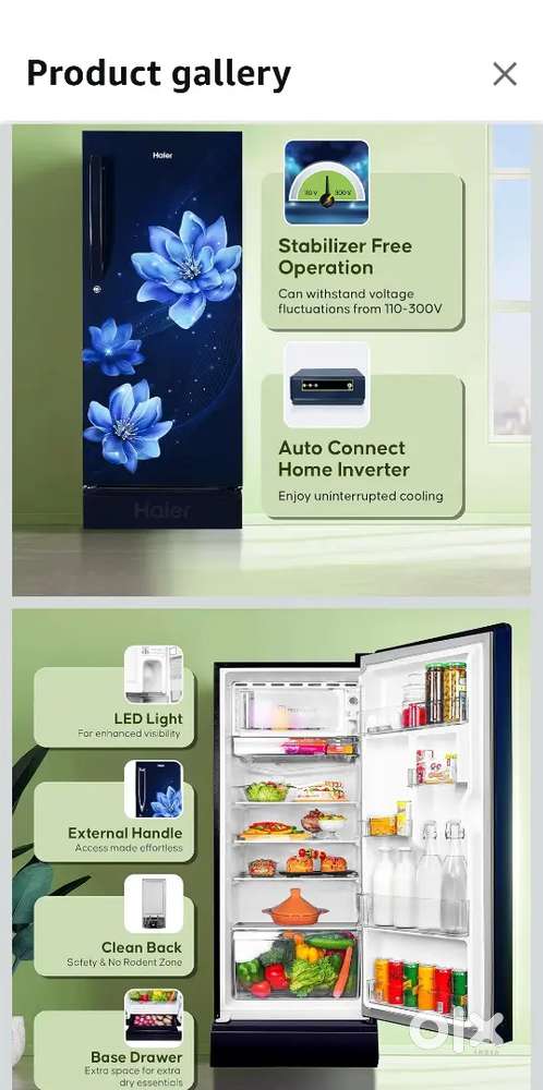 Haier 190L 5 Star Direct Cool Single Door Refrigerator