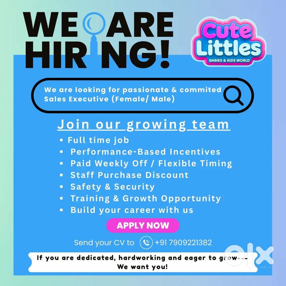 Sales Executive (Female/Male)