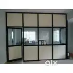 Aluminum partition mesh door aluminum sliding window PVC Ceiling Work