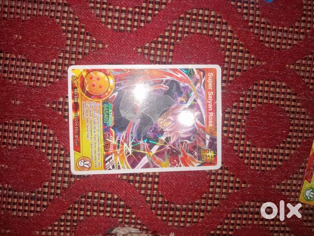 Dragon Ball super Saiyan Rose card