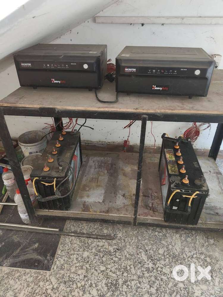 DOUBLE INVERTER AND BATTERIES FOR SALE