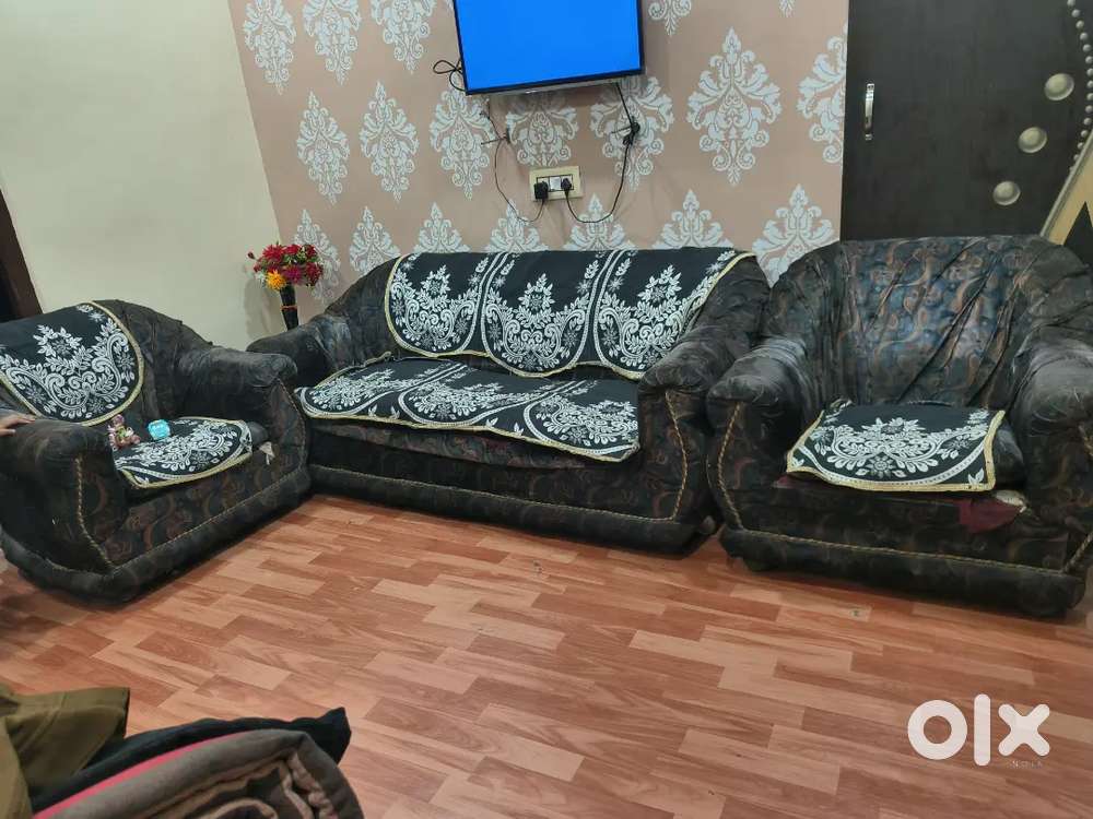 Five sitter wooden sofa