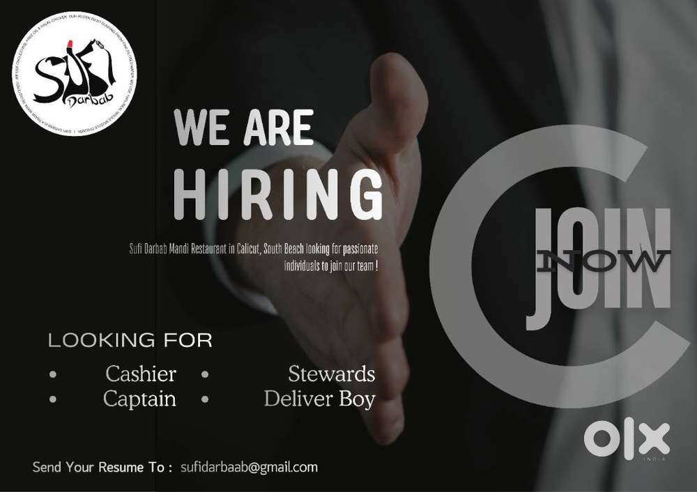 Staff Required for Leading Mandhi Restaurant in Calicut