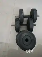30kg weight and 2 dumbell rod for sell