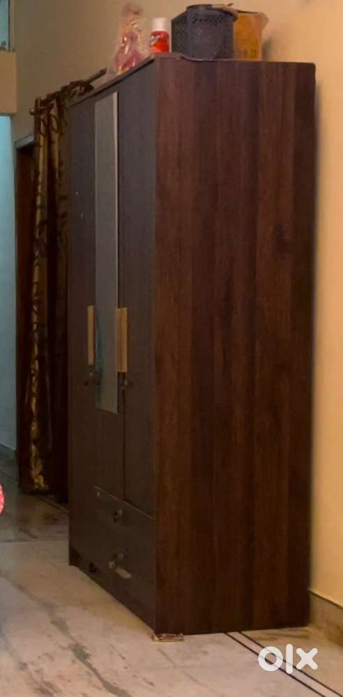 Flipkart Cupboard 3 door with mirror and shoe rack