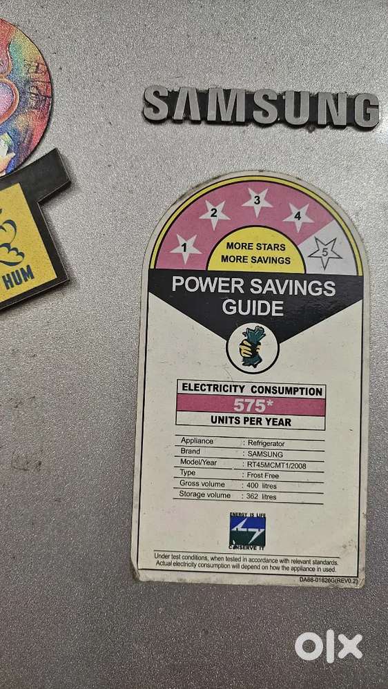 Samsung 4* 400L Frost Free