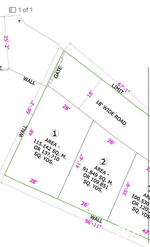 109 gaj and 137 gaj plot available in vaibhav vihar