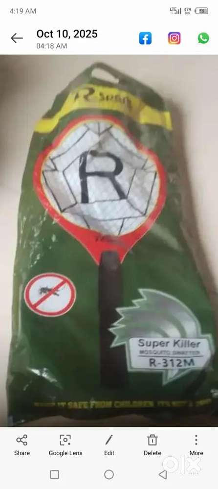 Charging mosquito bat