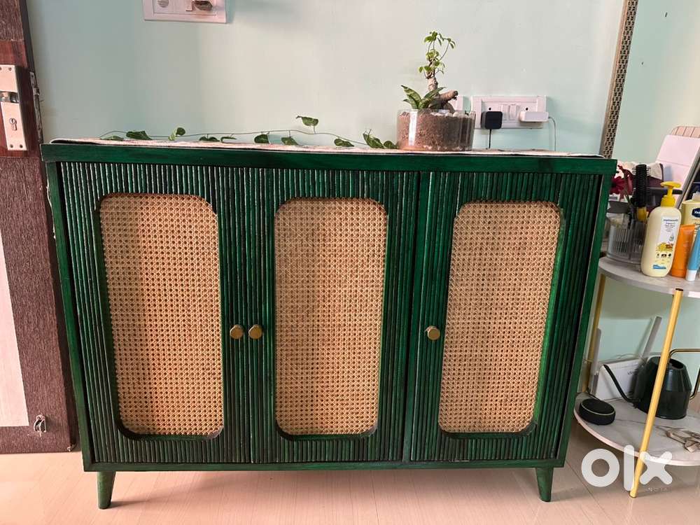 Vintage Chest of Drawers / Wardrobe – Stylish Cane Finish  (₹12,499)