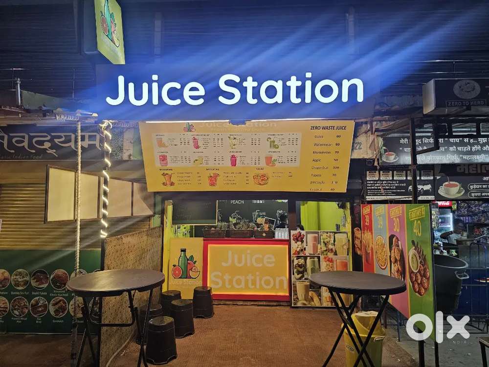 Juice shop for sale in Smriti Nagar, Bhilai,fully equipped and staffed