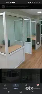 We do Aluminium Partition Work slightly used material