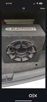 Blaupunkt woofer and sound barrier 2 channel amp