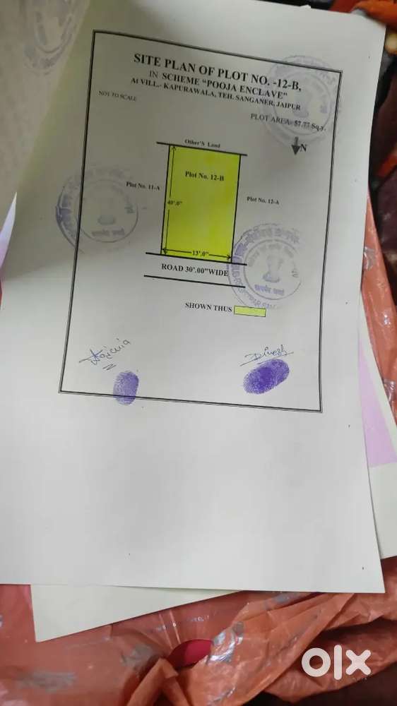 Do plot h adjoining 57.77 ke