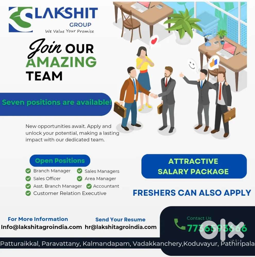 Job Vacancy Seven positions are avilable