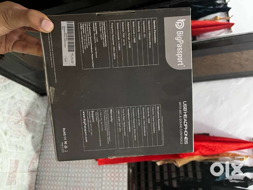 USB Headphone with mic and sound control