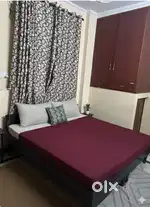 6x6 ft. Double Bed with Mattress (Brown) - Excellent Condition