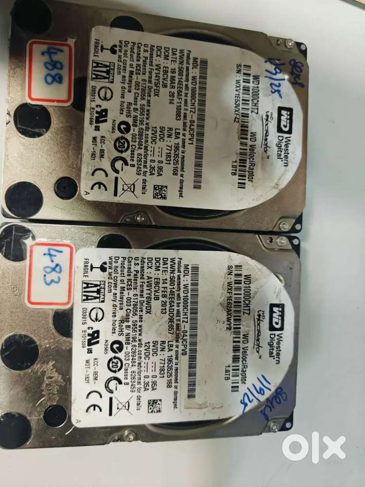 1TB 2.5inch SATA HDD(2 Nos)