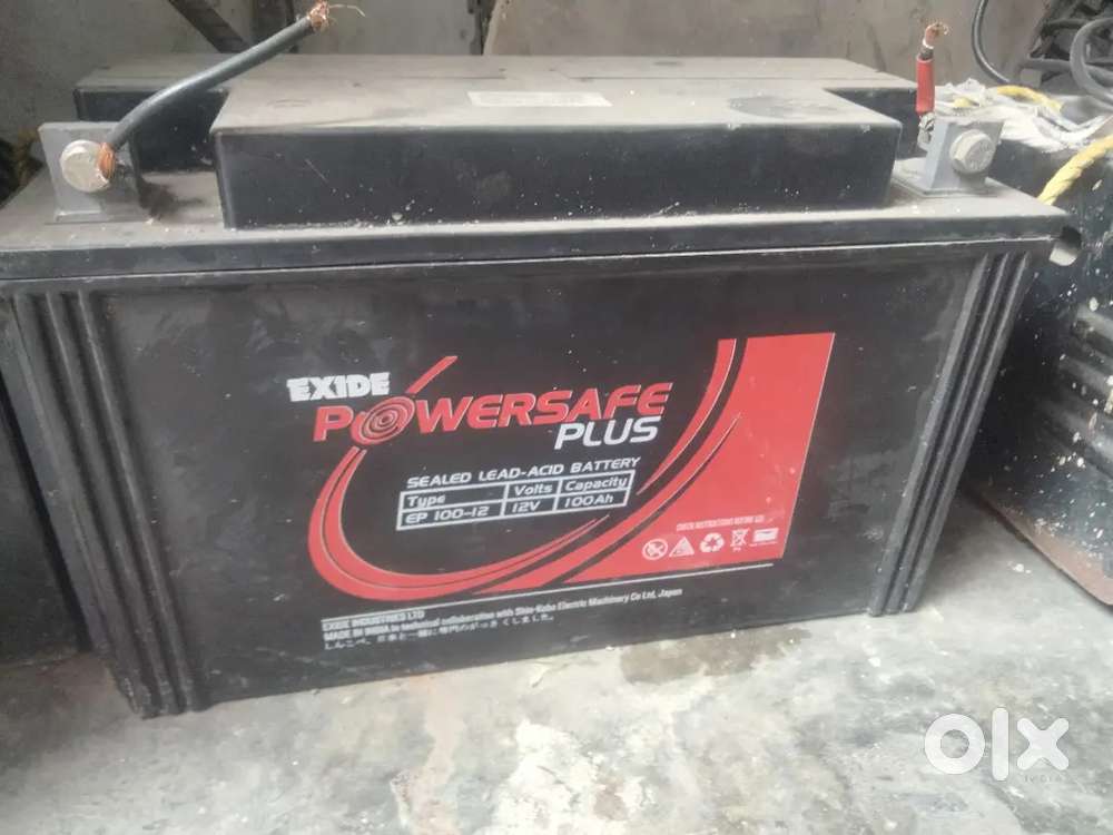 Battery 100 ah Exide dry and inverter Coffee machine Ceiling fan  1200