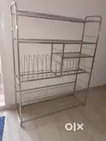 New condition Stainless steel kitchen rack , dev ghar, shoes rack