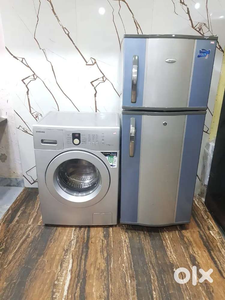 *2*Whirlpool double door refrigerator and Samsung washing machine*2*