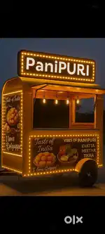Chat/ panipuri helper for food truck