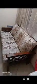 Rubber wood sofa