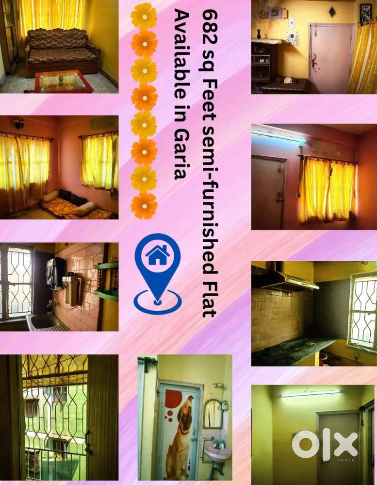 Semi Furnished 2BHK Flat in Garia, 700084