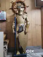 Brass Handicraft historical armour, table clock more unique items