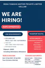NAPS Apprentice – India Yamaha Motor Pvt. Ltd.
