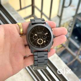 Fossil Men’s Luxury Black Chronograph Watch (FS4682) – 44mm