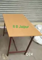 New study table iron frame with wooden top