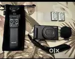 Sony ZV1 M2 with original Sony grip and original Sony extra battery