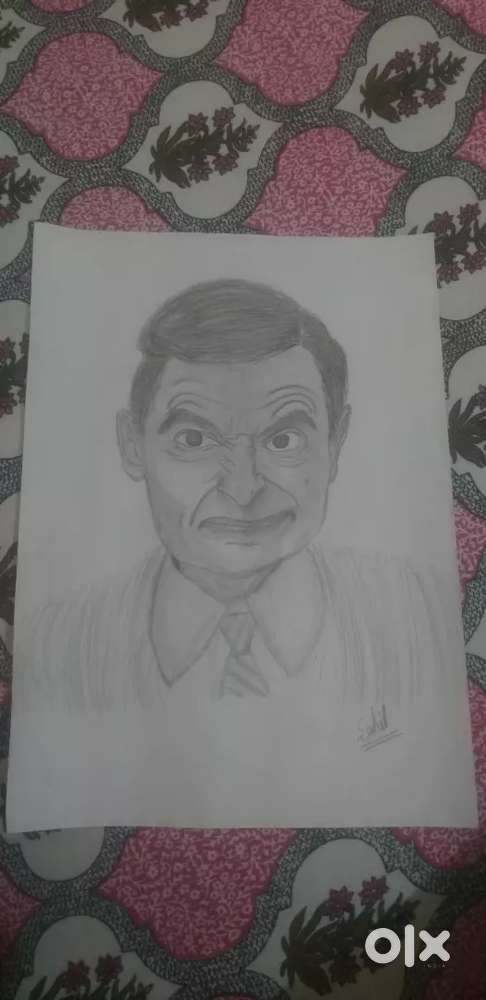 Mr bean cartoon scetch