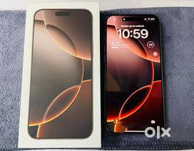 Iphone 16 pro max 512gb gold colour dual esim phone is in warranty