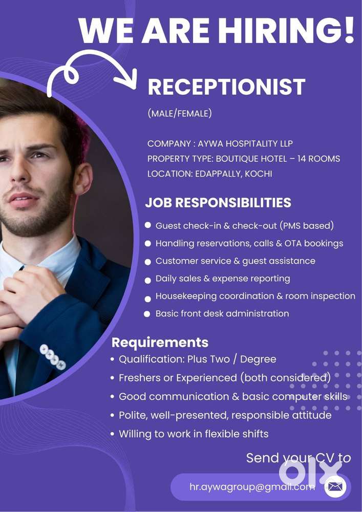 Receptionist/Administrator (boutique hotel)