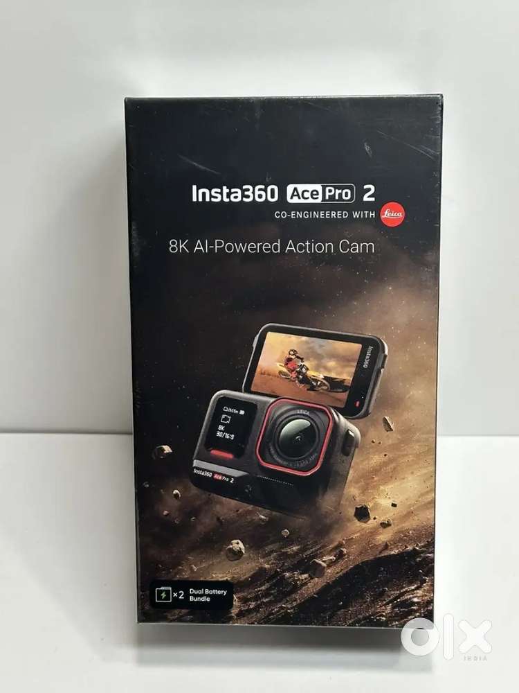 Insta360 Ace Pro 2 Action Camera - Black - Dual Battery used like New