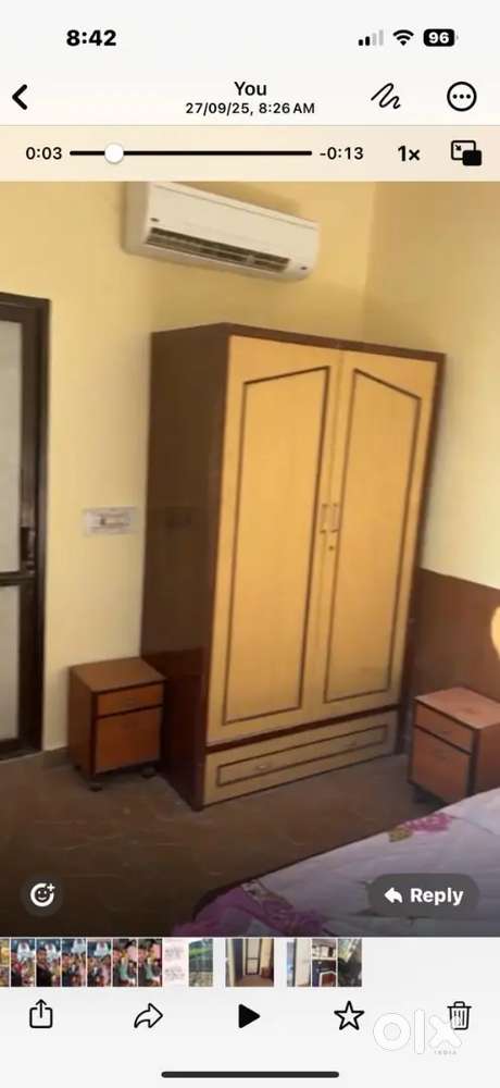 Single room fully furnished for pg or rent