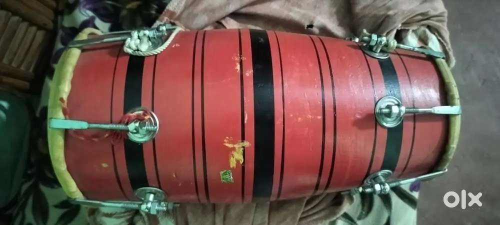 Premium Leather Dholak – Excellent Sound – Very Good Condition”