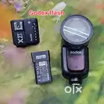 Godox V1N Flash with X2T-N Wireless Trigger Round Head TTL Speedlite .