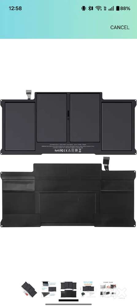 10days old Macbook battery