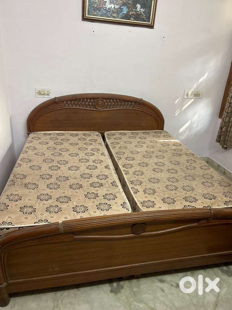 Double bed with storage